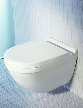 Duravit Starck 3 Wall Mounted Toilet With Durafix - 2225090000 - Image
