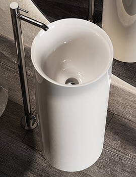 RAK Ceramics Petit 360 x 900mm Free-Standing Wash Basin - Image