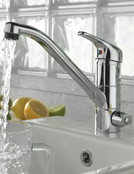 Tre Mercati Technic Chrome Mono Sink Mixer Tap With Water Filter - 90040 - Image