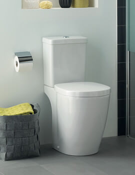 Ideal Standard Concept Freedom Raised Height White Close Coupled WC Pan 655mm - Image