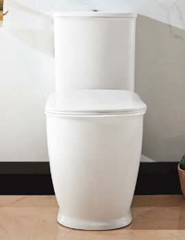 Liberty Close Coupled White WC Bowl With Cistern And Seat
