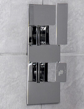 Hudson Reed Art Twin Concealed Thermostatic Shower Valve - Image