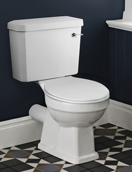 Carlton Close Coupled Pan Cistern And Seat White