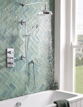 Roper Rhodes Keswick Triple Control Concealed Shower Set Chrome - Image