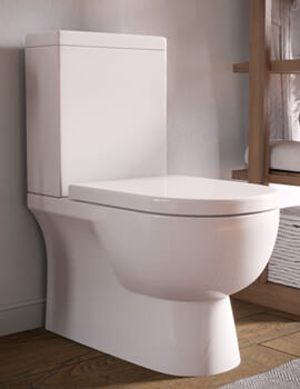 Saneux Austen Gloss White Close Coupled WC Pan With Cistern - 50070 - Image
