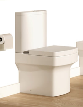 IMEX Dekka White Close Coupled WC Bowl With Cistern And Soft Close Seat 610mm - Image