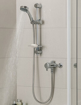 Triton Dene Chrome Sequential Mixer Shower Set With Thermostatic Control - Image