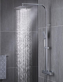 Vado Phase Chrome Thermostatic Shower Column - Image