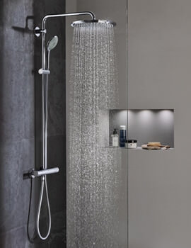 Grohe Euphoria 260 Chrome Shower System With Thermostat Valve - Image