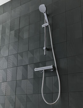 Tavistock Quantum Thermostatic Bar Valve Shower System With Shelf - Image