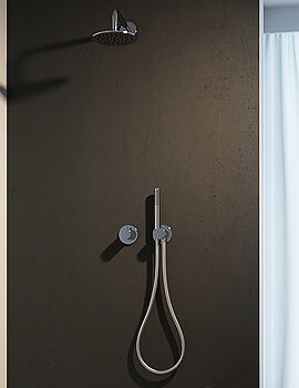 IXMO Thermostatic Shower Set With Round Rosettes