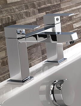 X62 Chrome Deck Mount Bath Shower Mixer Tap - X625265CP