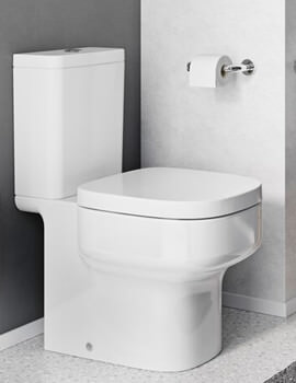 Kai S 370mm Compact White Close Coupled WC With Cistern And Soft Close Seat
