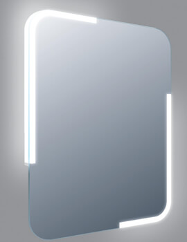 Frontline Curve 600 x 800mm LED Mirror With Touch Sensor And Demister Pad