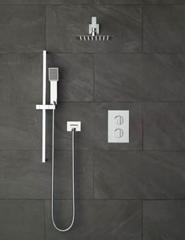 Notion 2 Outlet Chrome Thermostatic Showering Package With V2 Kit