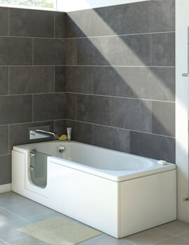 Cascade 700mm Easy Access Freestanding Bath White