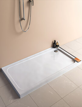 Merlyn Ionic Touchstone Up-Stand White Rectangular Shower Tray - Image