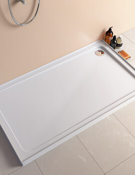 Just Trays JTFusion 4 Up-stand Rectangular Shower Tray With Waste - Image