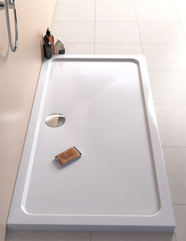 Kudos Kstone Rectangular Shower Tray White - Image