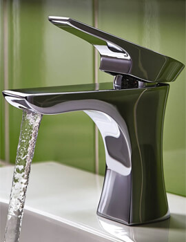 Hourglass Basin Mixer Tap With Clicker Waste