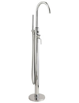 Hudson Reed Tec Floor Standing Bath Shower Mixer Tap With Kit - Image