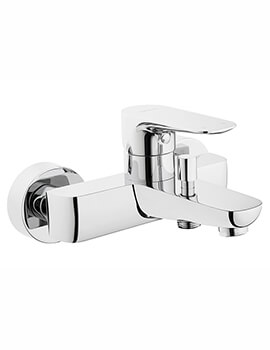 VitrA X-Line Chrome Bath Shower Mixer Tap - A42401VUK - Image