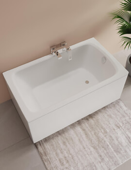 Trojan Derwent Single Ended Encapsulated Baseboard Bath White - Image