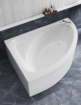 Aqua Orlah 1500 x 1040mm Offset Corner Acrylic Bath - Available In Different Variants - Image