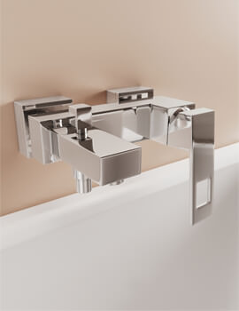 Grohe Eurocube Wall Mounted Single Lever Chrome Bath Shower Mixer Tap - Image