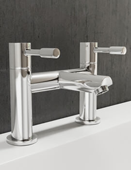 Nuie Series 2 Deck Mounted Chrome Bath Shower Mixer Tap - Image