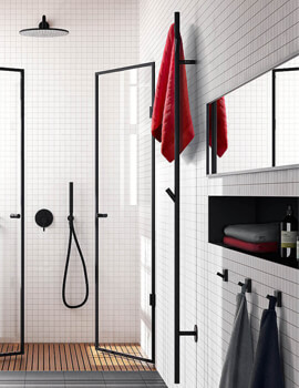 Smedbo Dry Stainless Steel Vertical Towel Warmer - Image