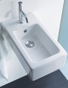 Duravit Vero White 250 x 450mm Handrinse Washbasin - 0702250000 - Image