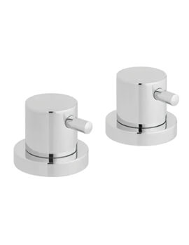 Vado Zoo Three Forth Inch Deck Mounted Chrome Stop Valves Pair - Image