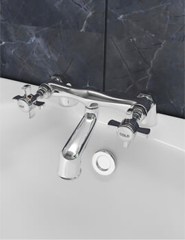 Nuie Beaumont Deck Or Wall Mounted Chrome Bath Filler Tap - Image