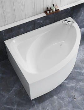 Trojan Orlando 1500 x 1020mm Offset Corner Bath White - Image