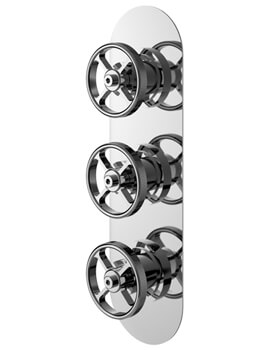 Hudson Reed Revolution Industrial Triple Shower Valve - Image