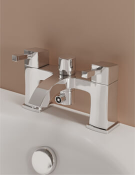 Grohe Grandera Two Handled Chrome Bath Shower Mixer Tap - Image