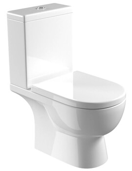 Saneux Austen Gloss White Close Coupled WC Pan With Cistern
