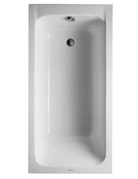 Duravit D-Code Built-In Bath With Support Feet - Outlet In Foot Area - Image