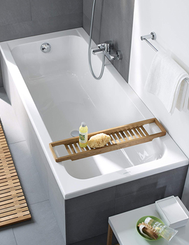 Duravit D-Code Built-In Bathtub With Support Feet - Central Outlet - Image
