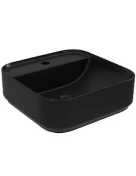 IMEX Ravine Black Countertop Bowl With One Tap Hole - Image