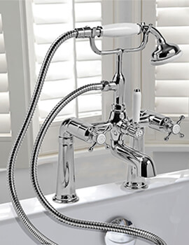 Tavistock Ashmore Traditional Chrome Bath Shower Mixer Tap - Image