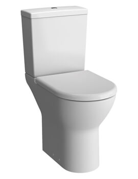 VitrA S50 Comfort Height Close Coupled White Open Back Toilet With Cistern - Image
