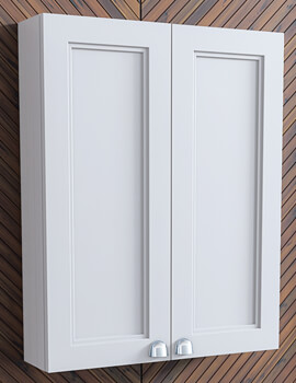 1 Door BOJU White Wall Mounted Bathroom Cabinet Kitchen Cupboard with Door Wood Unit Storage Shelf 