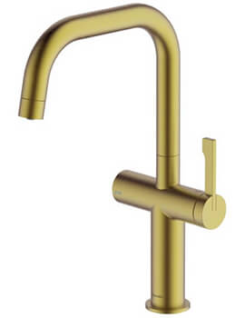 Clearwater Mariner Hot And Cold Water Brushed Brass Kitchen Mixer Tap - Image