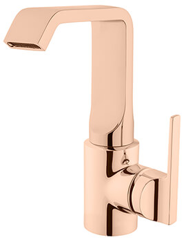 VitrA Suit U Single Lever Deck Mounted Copper Basin Mixer Tap - Image